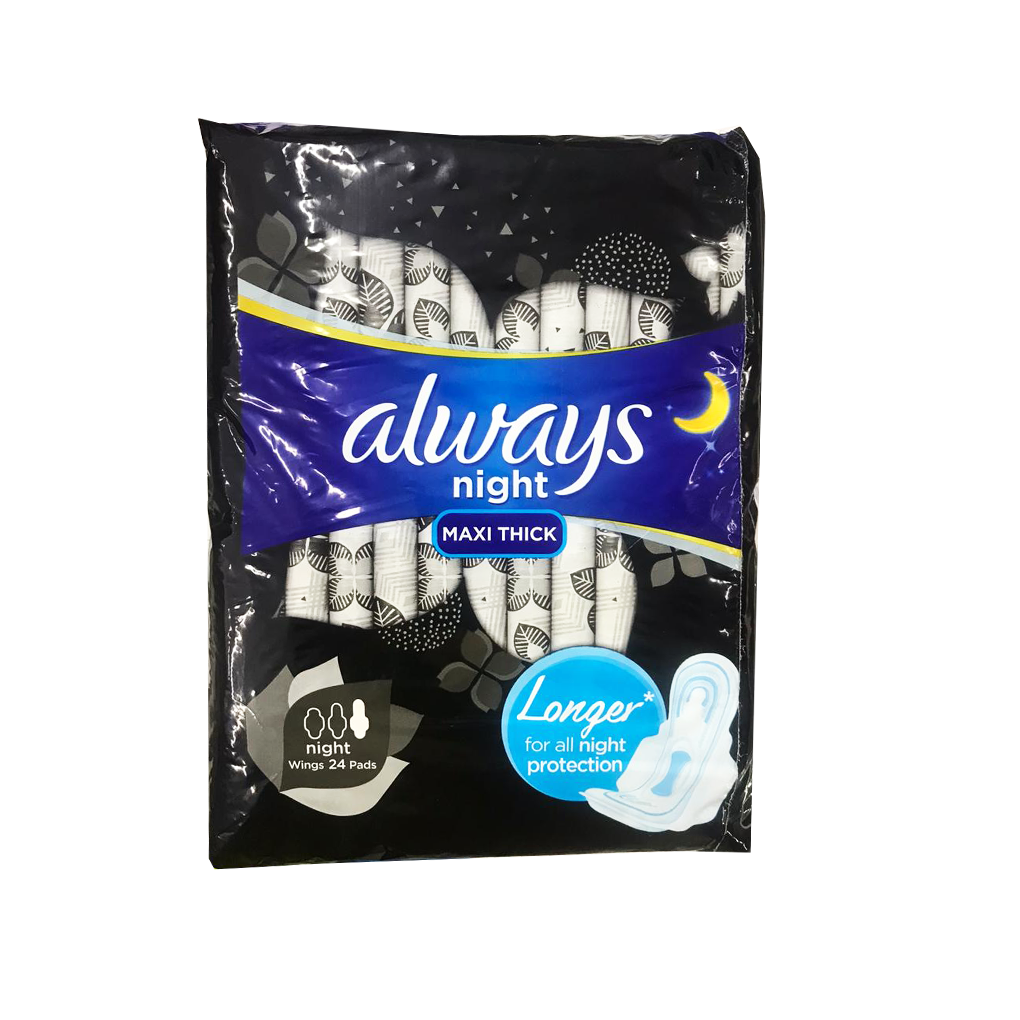 Always Night Maxi Thick 24 Pads 200g