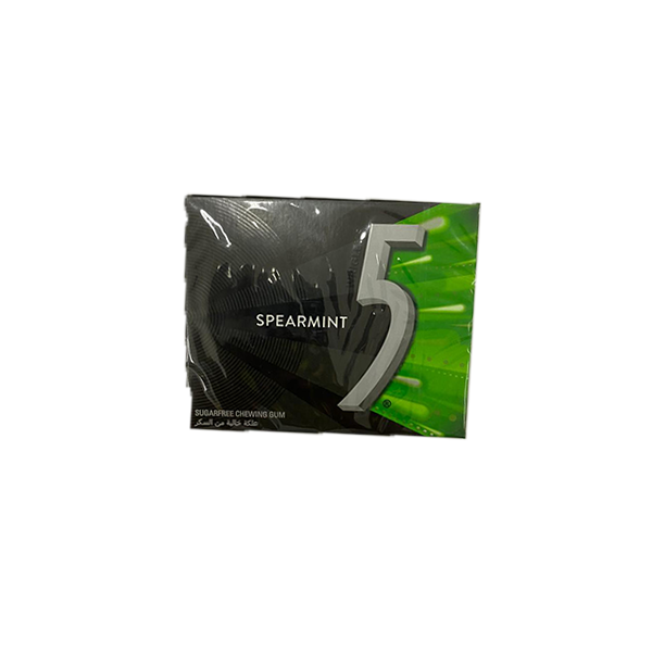 Spearmint 5 Sugar Free Chewing Gum (12pc)