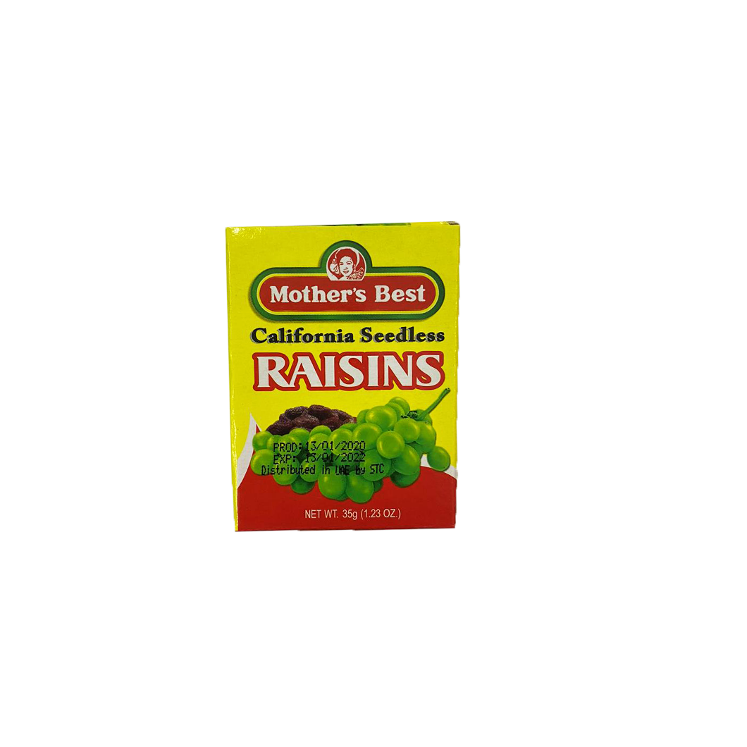 Mothers Best California Seedless Raisins 35g