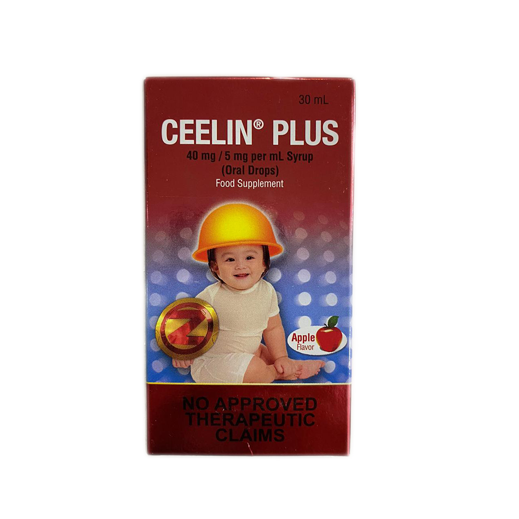 Ceelin Plus Drops Apple Flavor (30ml) 0-2 years
