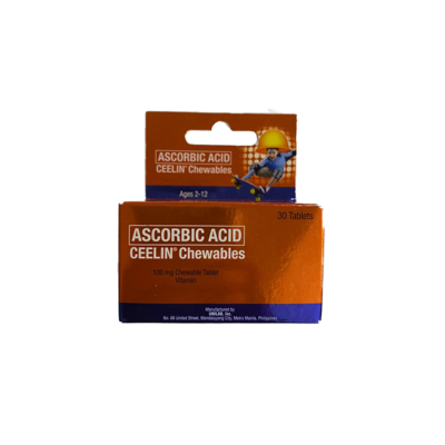 Ascorbic Acid Ceelin Chewables 30 Tablets