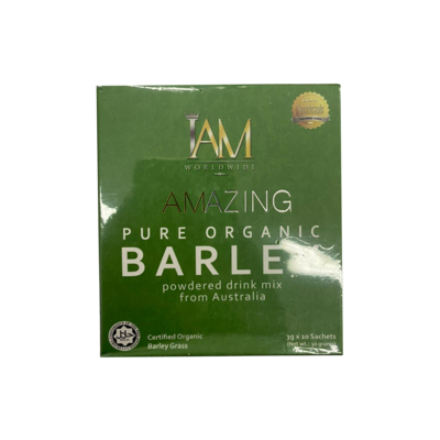 Iam Worldwide Amazing Pure Organic Barley Powdered Drink Mix 10 Sachets