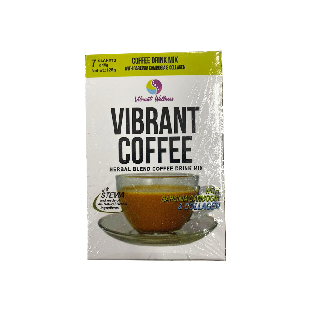 Vibrant Coffee Herbal Blend and Coffee Drink (7 Sachets)