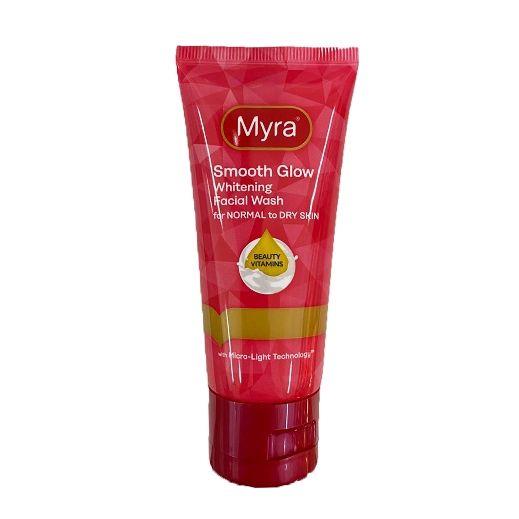 Myra Smooth Glow Whitening Facial Wash for Normal to Dry Skin