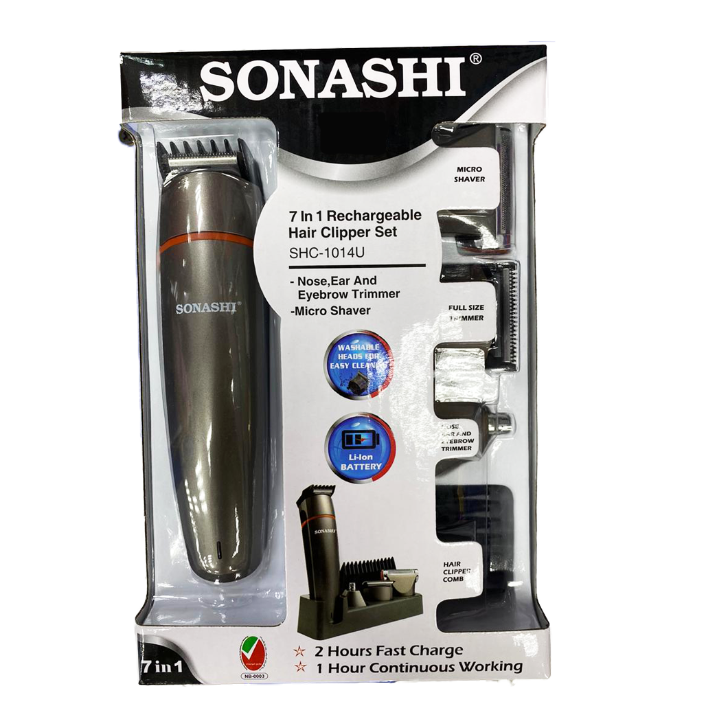 Sonashi 7 in 1 Rechargeable Hair Clipper Set