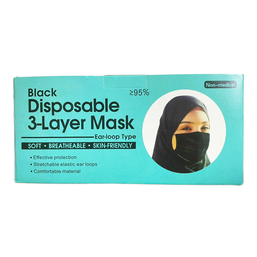 Black Disposable Mask