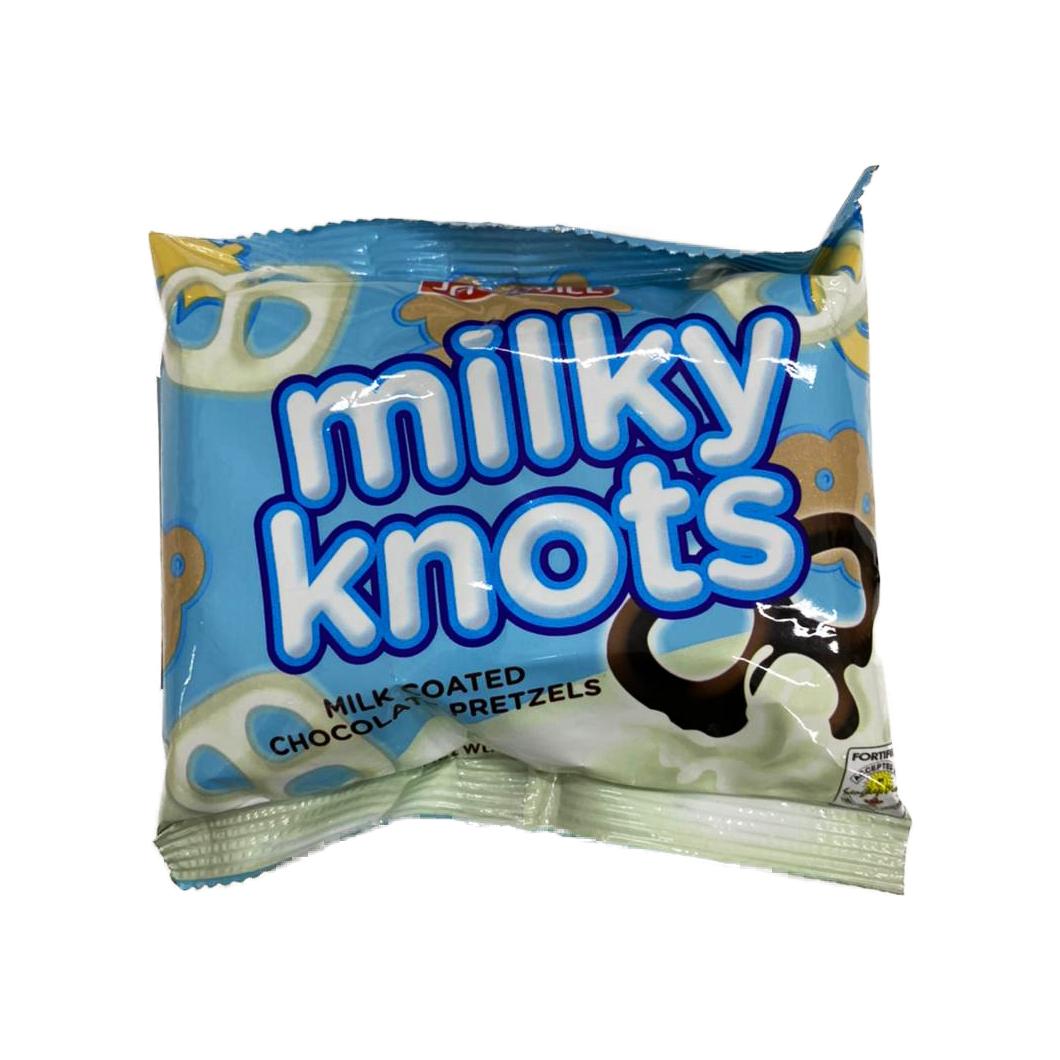 JNJ Milky Knots Milk Coated Chocolate Pretzels