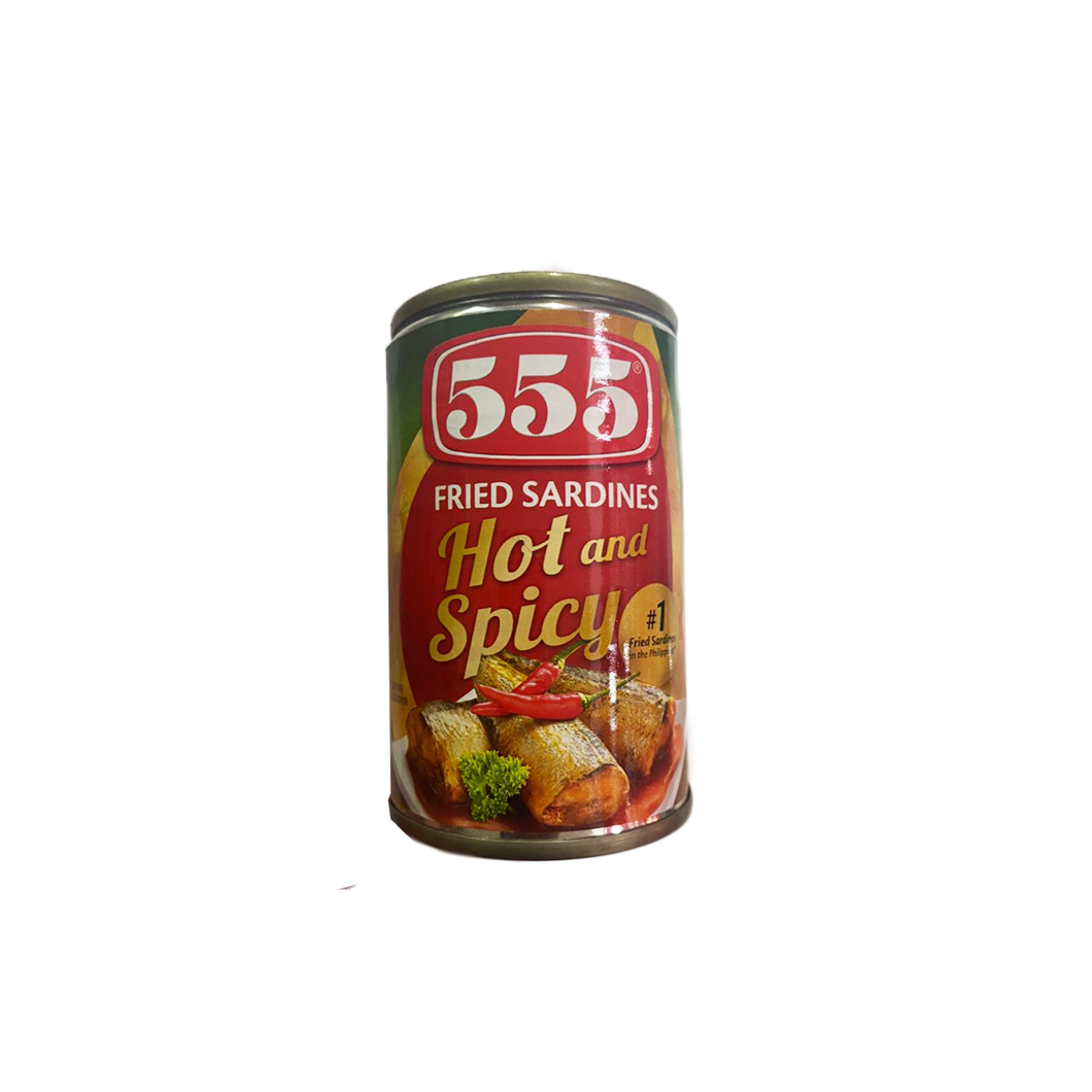555 Fried Sardines Hot & Spicy 155g