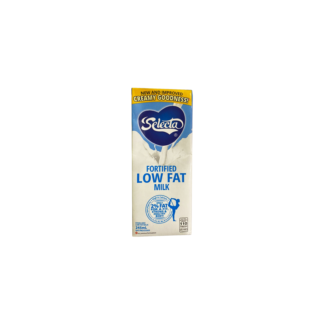 Selecta Fortified Low Fat Milk 245ml