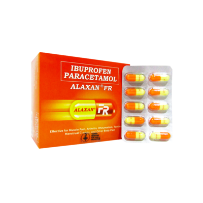 Alaxan FR 200mg/325mg (selling per capsule only)
