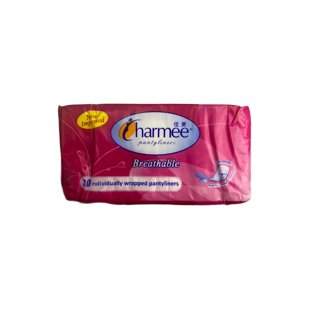 Charmee Breathable Panty Liner 20 pcs (Unscented)