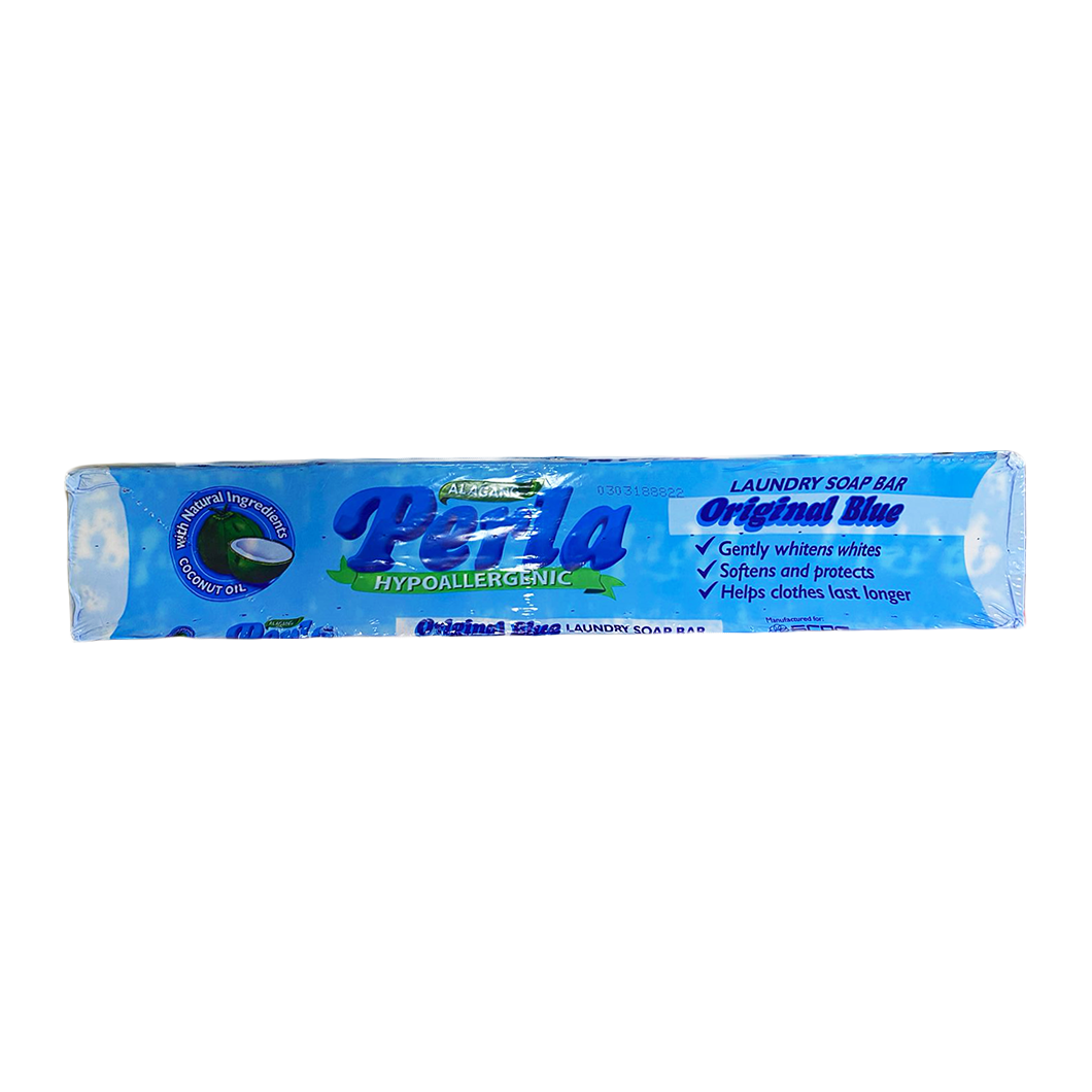 Perla Hypoallergenic Laundry Soap Bar (Original Blue) Big 380g