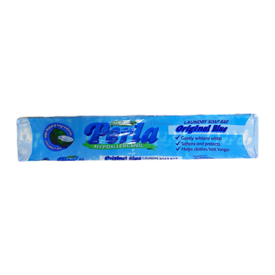 Perla Hypoallergenic Laundry Soap Bar (Original Blue) Big 380g