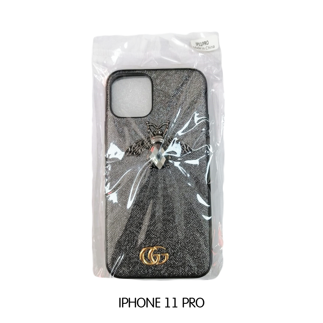 Iphone Case 11 Pro - Black Gucci With Bee
