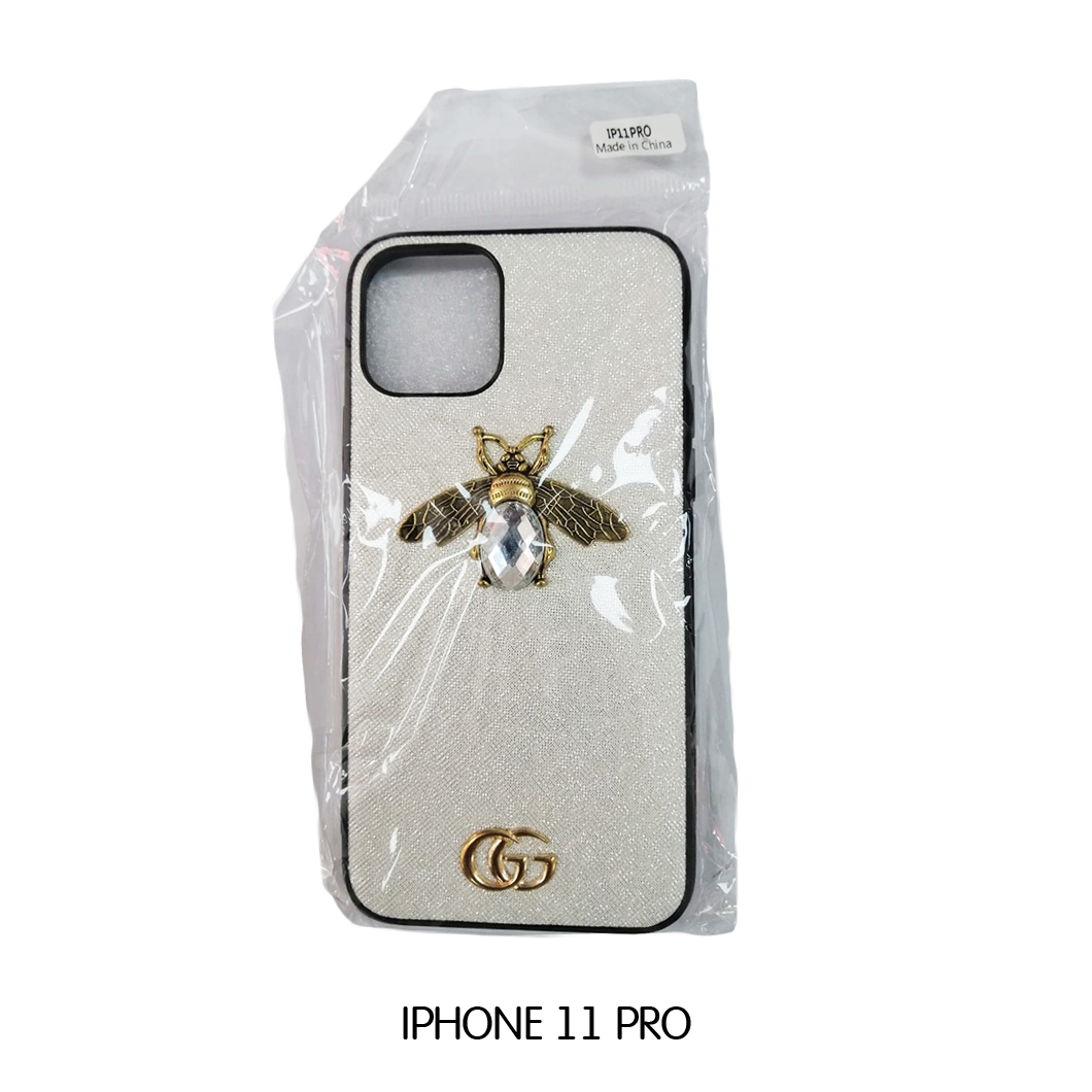 Iphone Case 11 Pro - White Gucci With Bee