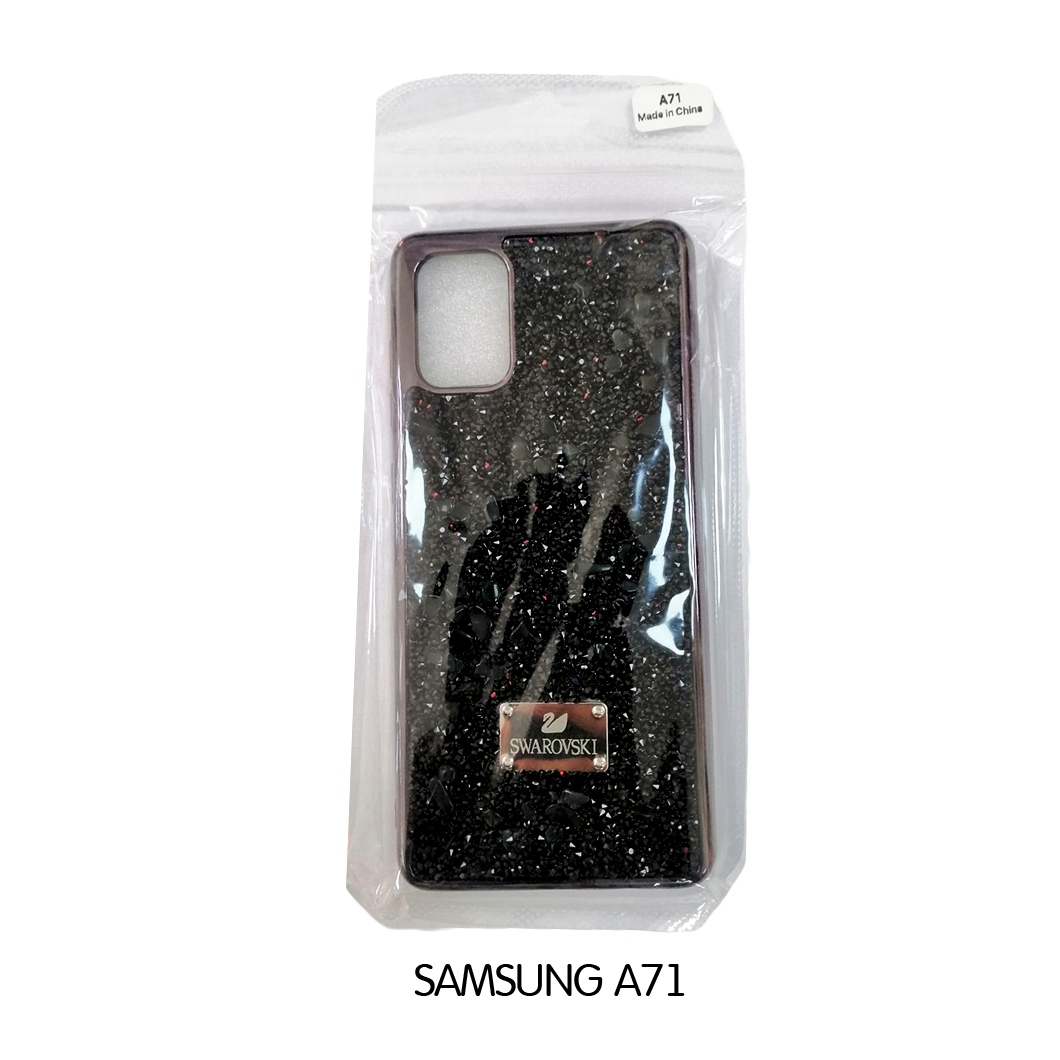 Samsung Case - A71 - Black Swarovski