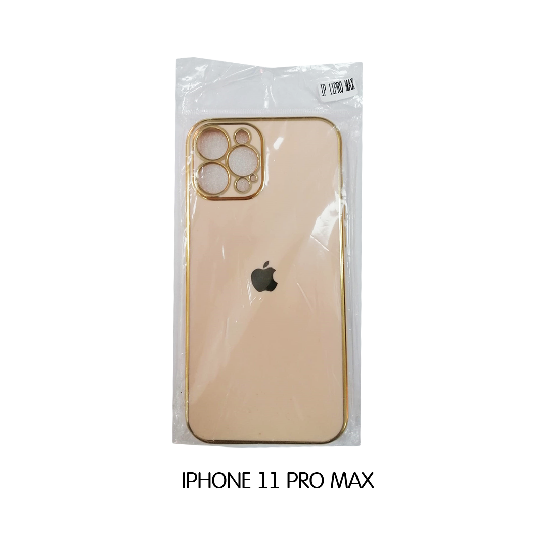 Iphone Case 11 Pro - Beige with Gold Lining