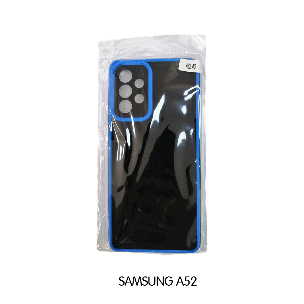 Samsung Case - A52 - Black with Blue Lining