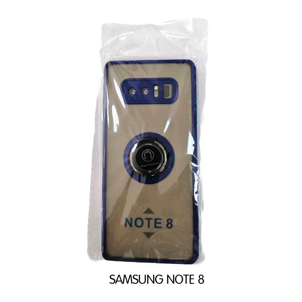 Samsung Case - Note 8 - Transparent with Blue Lining