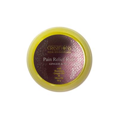 Creations Spa Essentials Pain Relief Rub (Ginger  & Tea) 50g