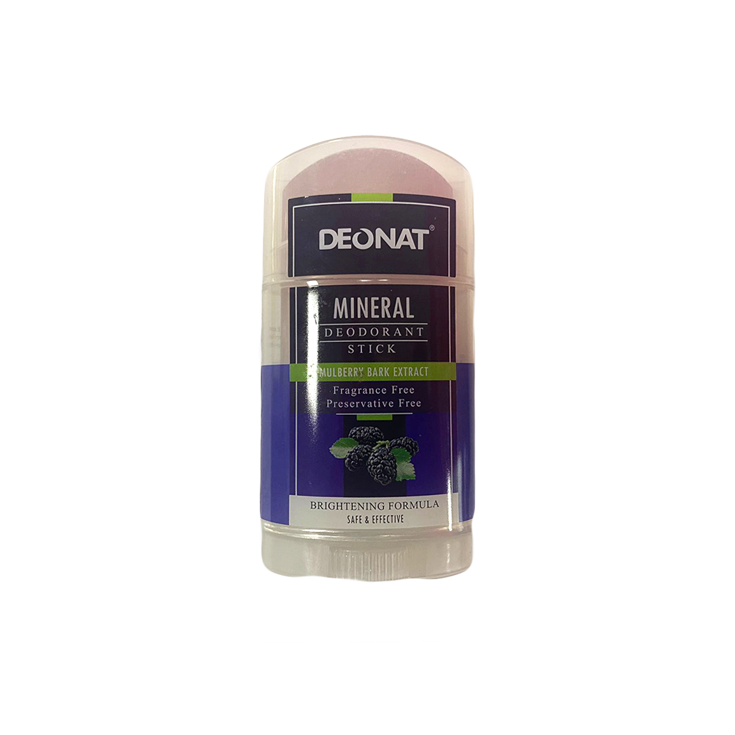 Deonat Mineral Deodorant Stick - Fragrance Free (Mulberry Dark Extract)