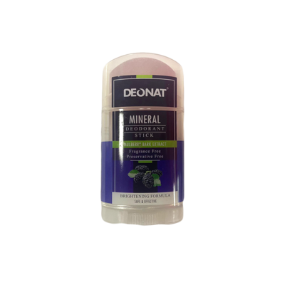 Deonat Mineral Deodorant Stick - Fragrance Free (Mulberry Dark Extract)