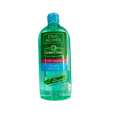 Greencross Ethyl Alcohol 70% with moisturizer 250ml
