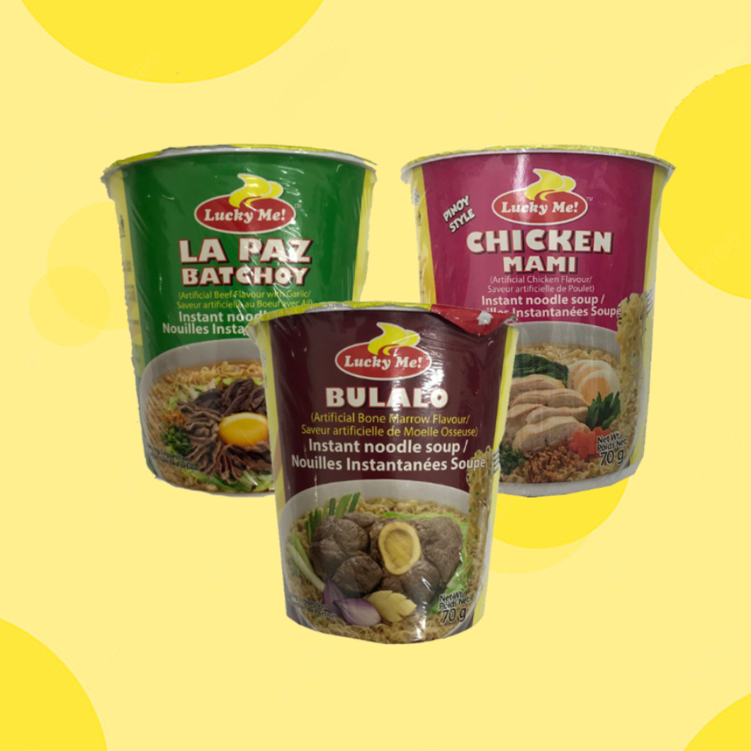 Promo: 3 Cup Noodles - Chicken, La Paz and Beef