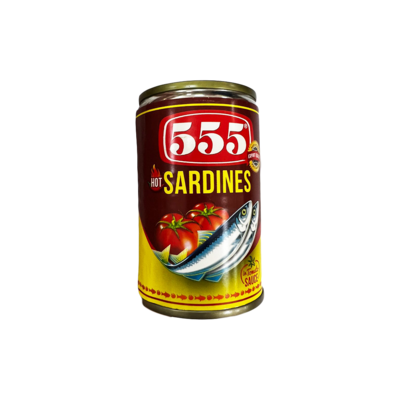 555 Hot Sardines in Tomato Sauce (Spicy) 155g