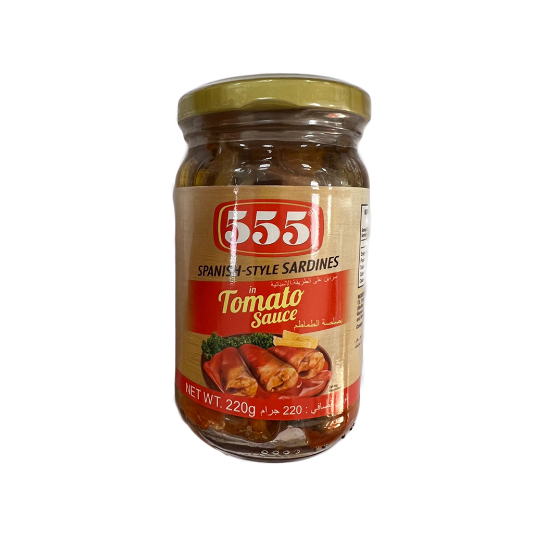 555 Spanish Style Sardines in Tomato Sauce 220g