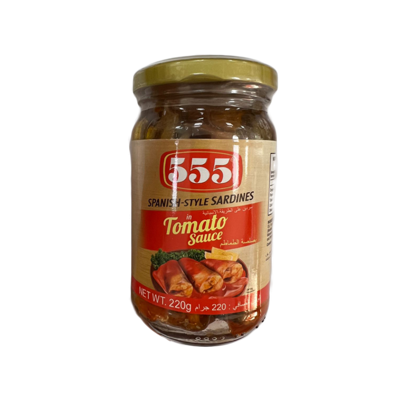555 Spanish Style Sardines in Tomato Sauce 220g