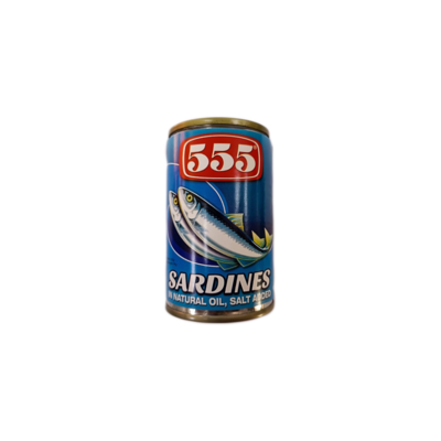 555 Sardines in Natural Oil, Salt Added