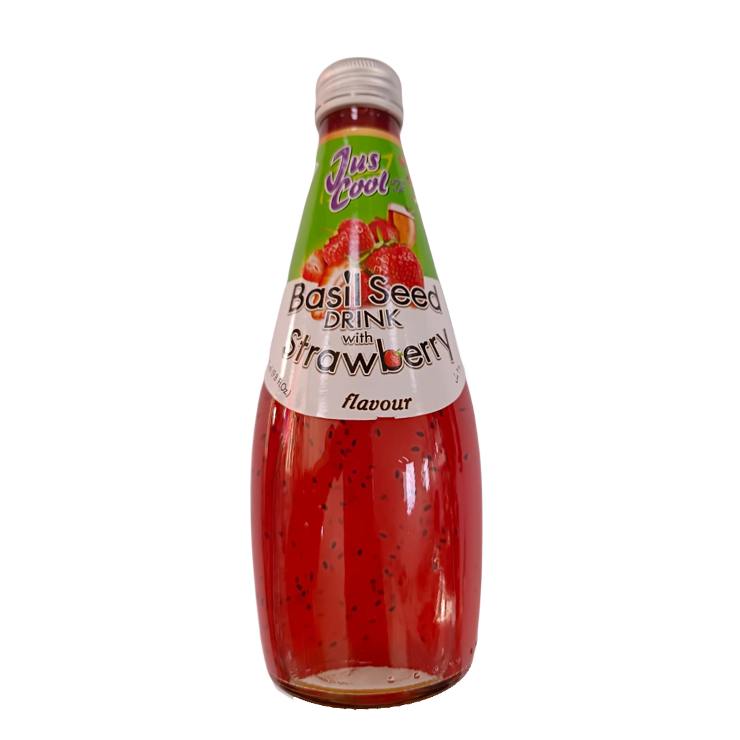 Jus Cool Basil Seed Drink with Strawberry Flavour