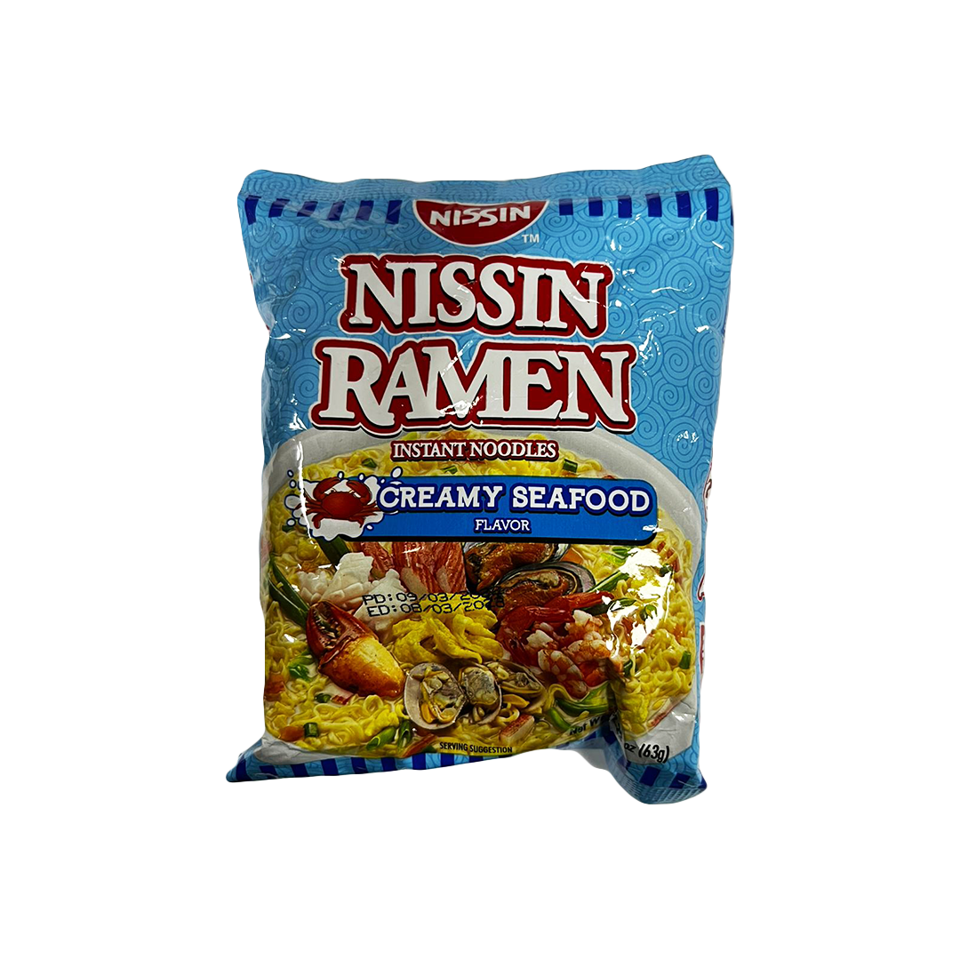 Nissin Ramen Instant Noodles - Creamy Seafood Flavor 63g