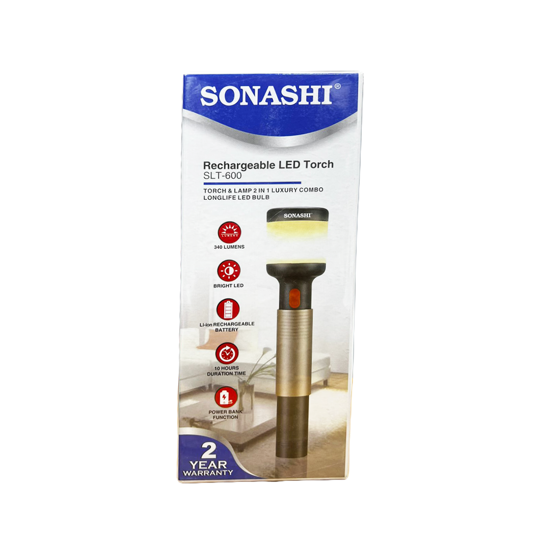 SONASHI RECHAREGABLE LED TORCH SLT 600