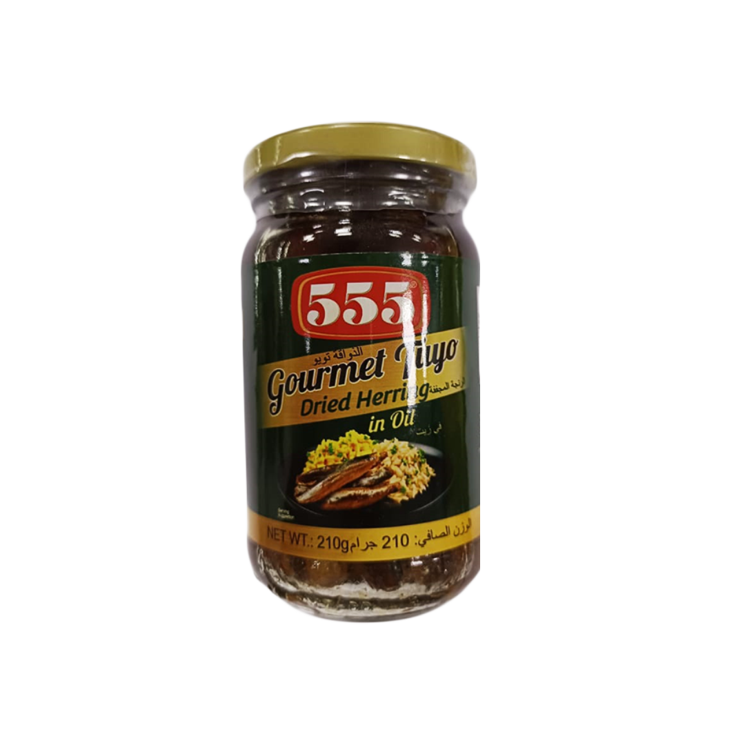 555 Gourmet Tuyo Dried Herring in Oil 210g