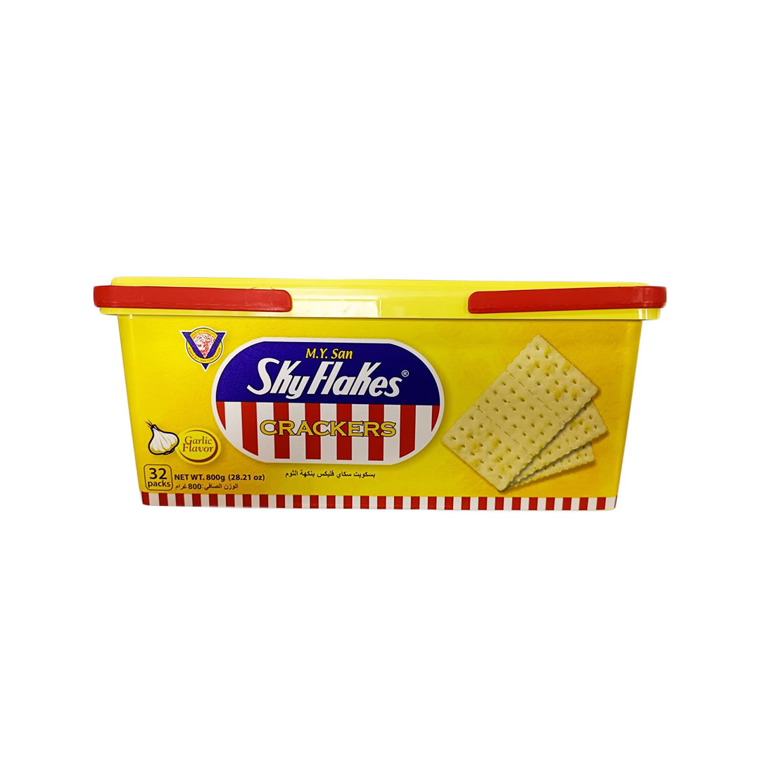 MY San Skyflakes Crackers Box (Garlic) 32 packs