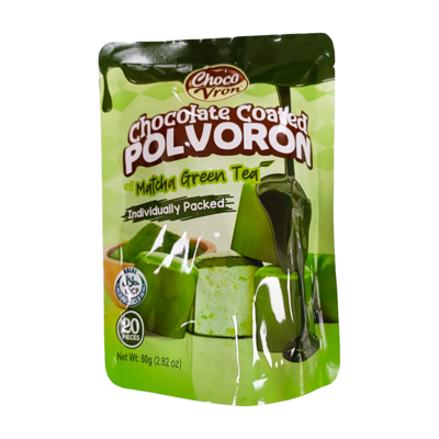 Choco Vron Matcha Green Tea Coated Polvoron 80g