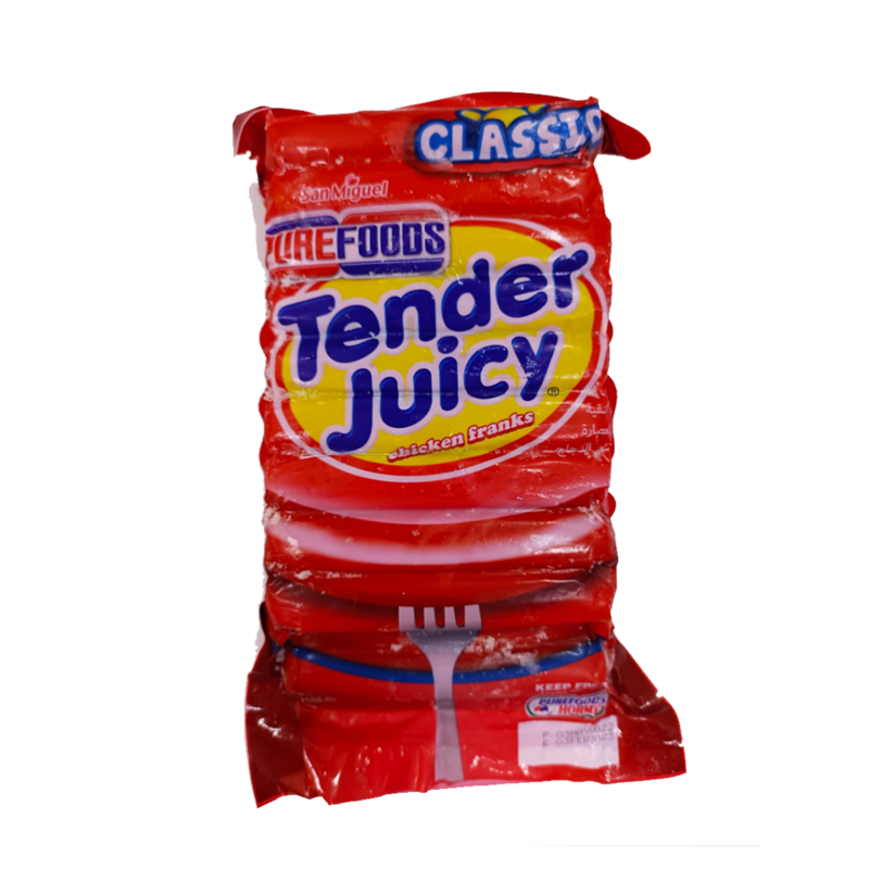 Purefoods Tender Juicy Hotdog Chicken Franks 1kg (Classic)