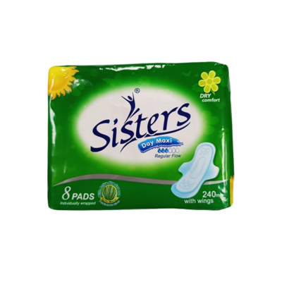 Sisters Day Maxi 8 Pads with wings