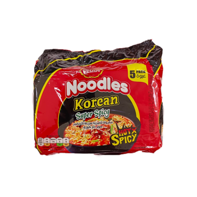 Pran Noodles Korean Super Spicy Hot & Spicy - Pack (5pc)
