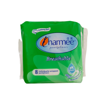 Charmee Breathable Pantyliners- 8 Pads