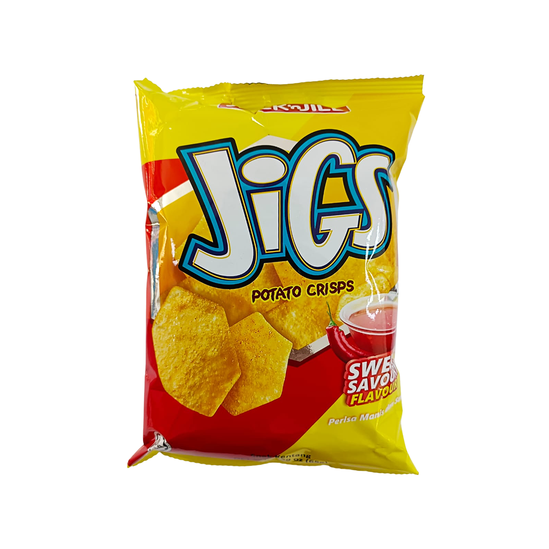 JNJ Jigs Potato Crisp Sweet Savour Flavour 65g