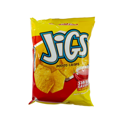 JNJ Jigs Potato Crisp Sweet Savour Flavour 65g