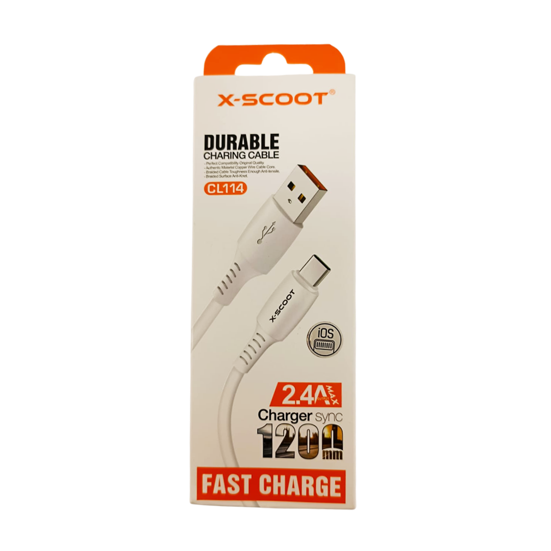 X-Scoot Charging Cable 1200mm (Iphone Cable)