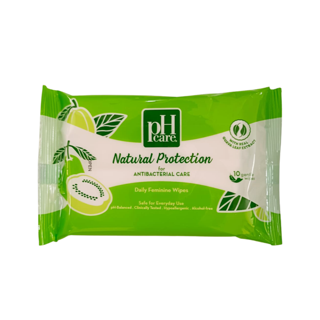 PH Care Natural Protection Daily Feminine Wipes 10pc