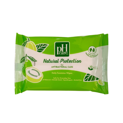 PH Care Natural Protection Daily Feminine Wipes 10pc