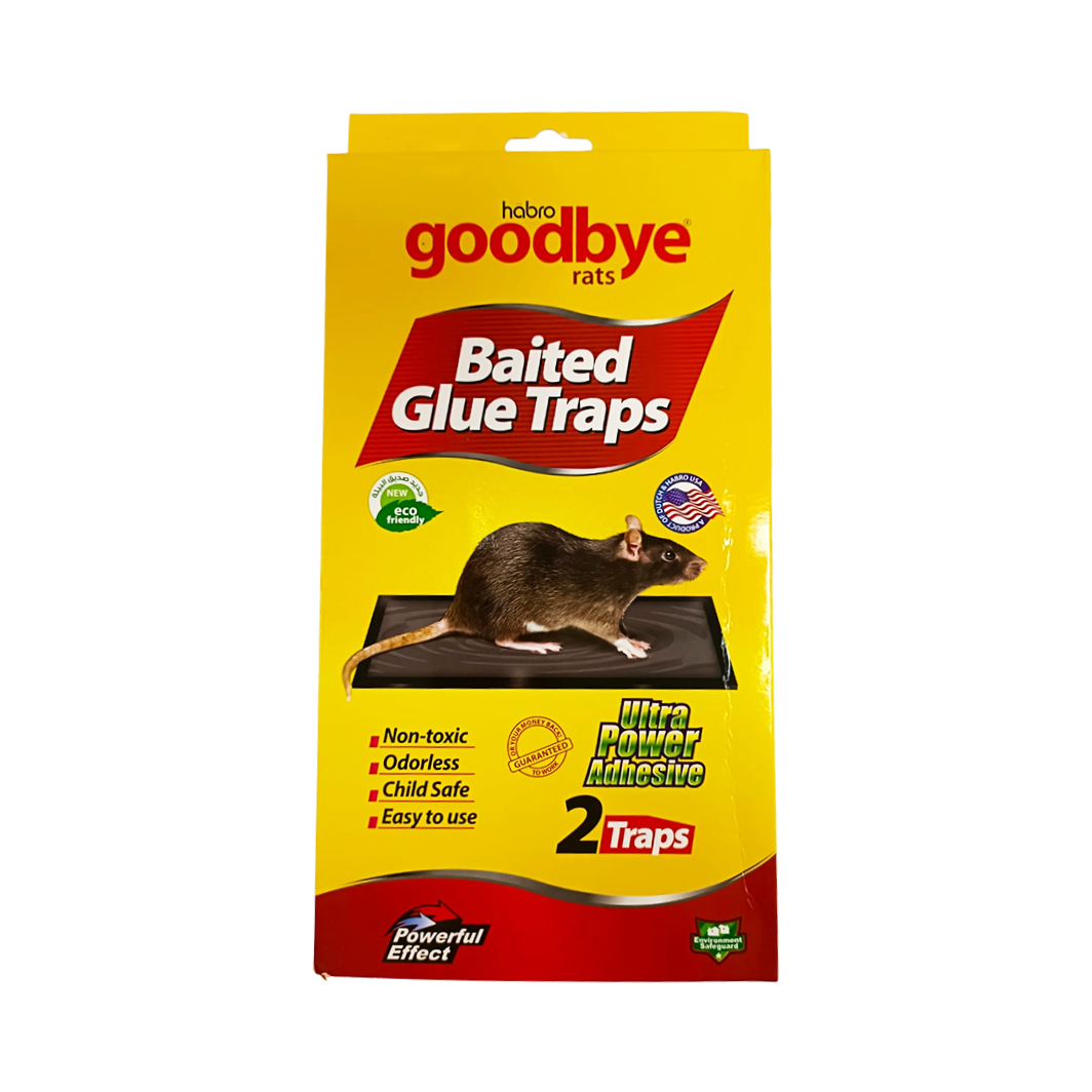 Habro Goodbye Baited Glue Traps for Rat (2pcs)
