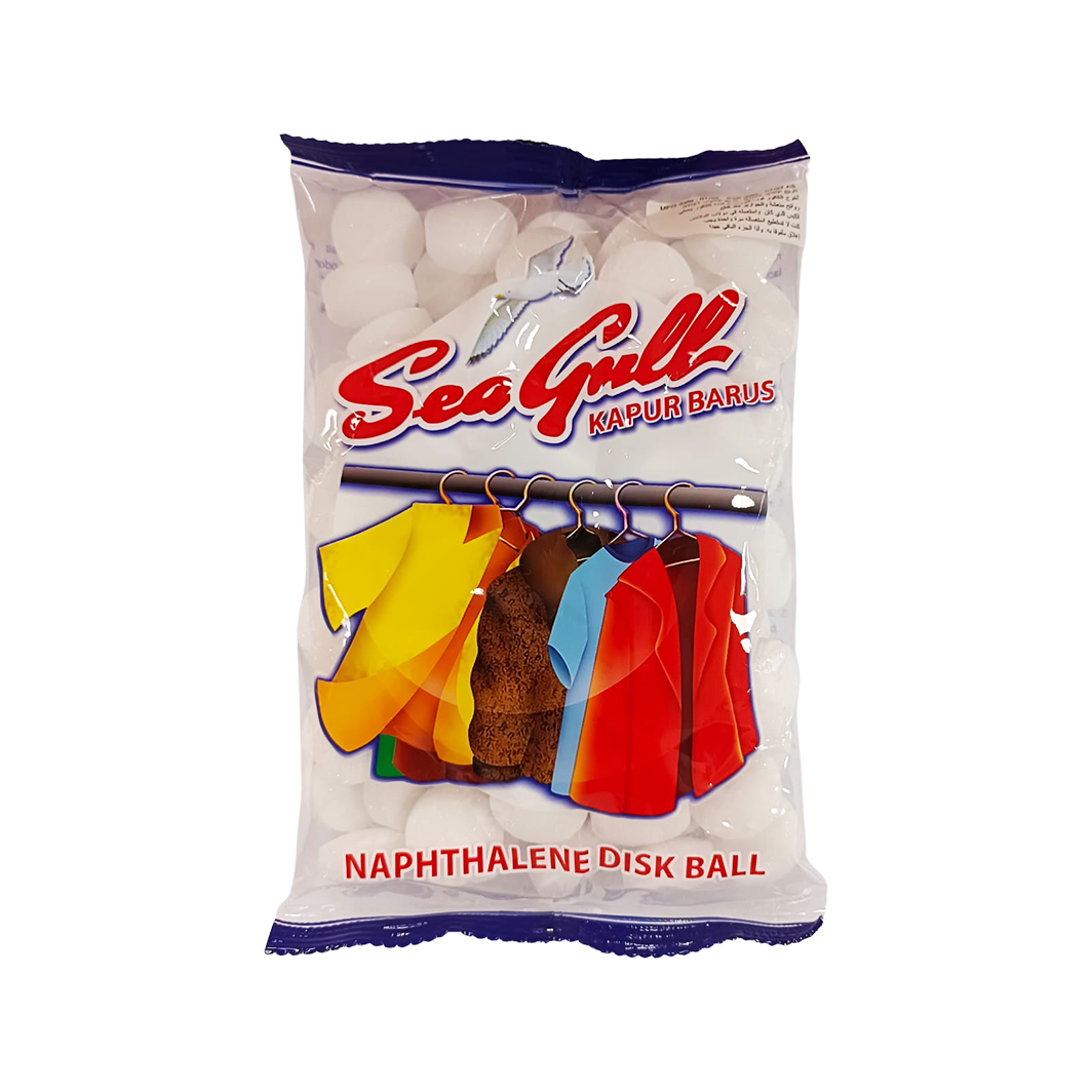 Sea Gull Kapur Barus Naphthalene Disc Ball 150g