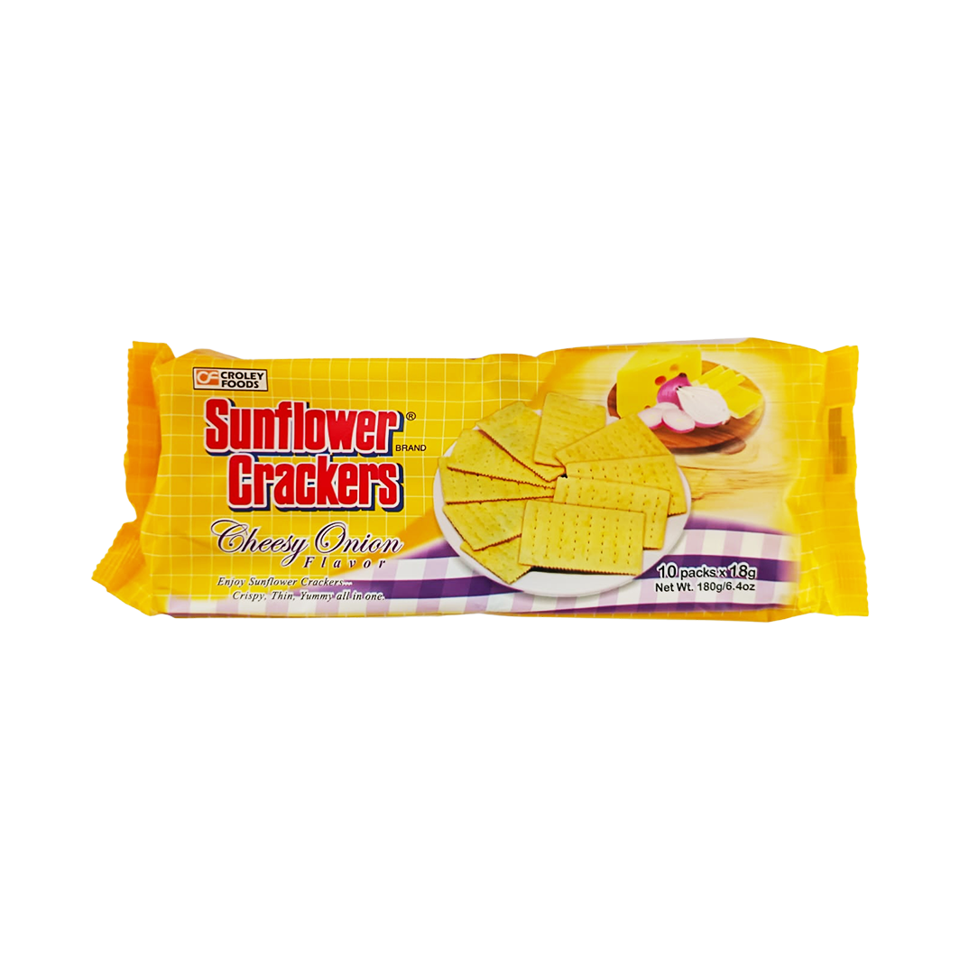 Sunflower Cracker Cheesy Onion 180g
